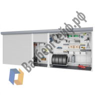Роллетный шкаф для паркинга 1700х6150х600