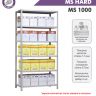 Стеллаж MS Hard 185/100x30/4 полки